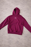 Roter Cropped Hoodie mit 777 Stick mx777clo